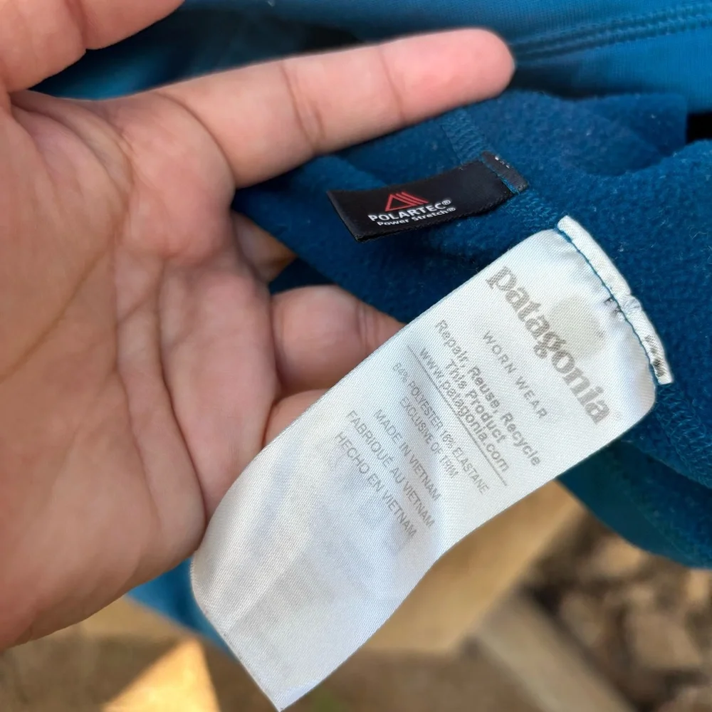Patagonia Crosstrek 1/2-Zip Pullover, Mock Neck Men’s XS Blue - Picture 4 of 10